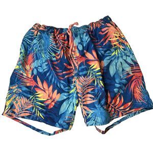 Peyton & Parker Swim Trunks with Built-In Mesh Lining Tropic Men's Plus Size 3XL